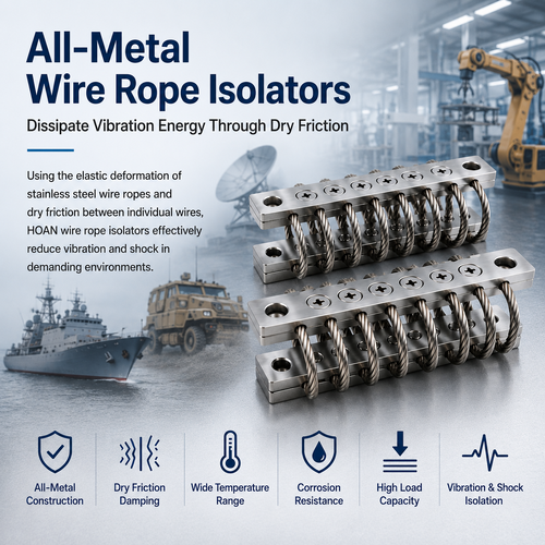 Letzter Firmenblog über Wie leiten Allmetal-Drahtseil-Isolatoren Vibrationsenergie durch Trockenreibung ab?