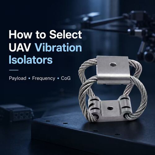 Letzter Firmenblog über Auswahl von UAV-Vibrationsisolatoren: Nutzlast, Frequenz und CoG