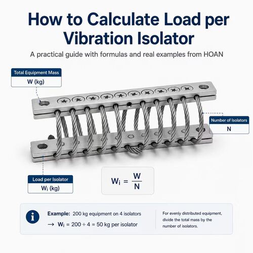 Letzter Firmenblog über Wie man die Belastung pro Vibrationsisolator berechnet