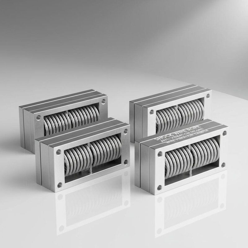 Edelstahldrahtseil-Isolator mit 370 kg maximaler statischer Last für Schiffsstoß- und Vibrationsdämpfung