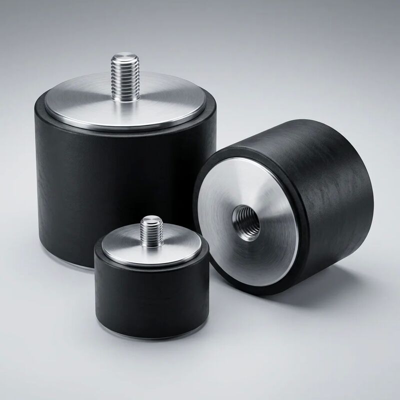 Gummi-Vibrationsisolatoren vom Typ KTX  Zylindrische Anti-Vibrations-Halterungen mit doppelter Buchse